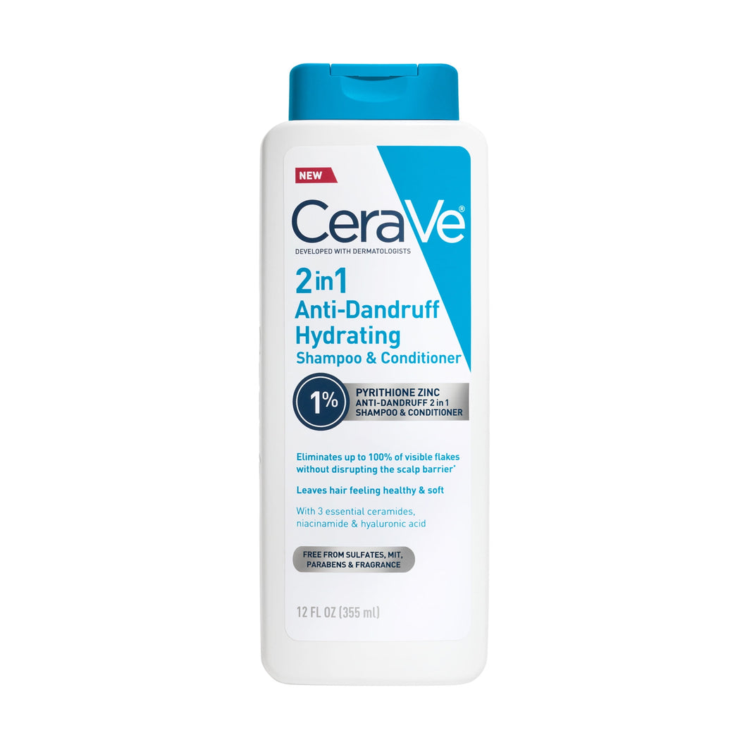 CeraVe Hydrating 2in1 Anti-Dandruff Shampoo + Conditioner