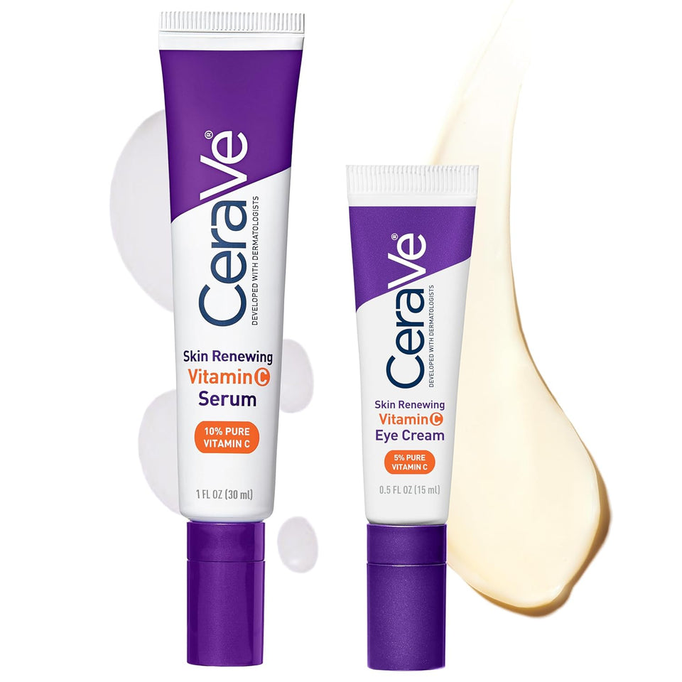 CeraVe Vitamin C Serum & Vitamin C Eye Cream Skin Care Set