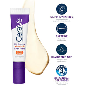 CeraVe Vitamin C Serum & Vitamin C Eye Cream Skin Care Set