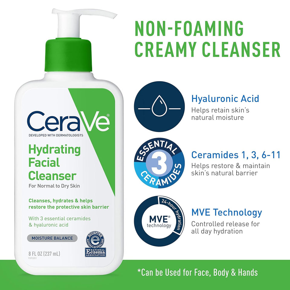 CeraVe Moisturizing Cream and Hydrating Face Wash Trial Combo