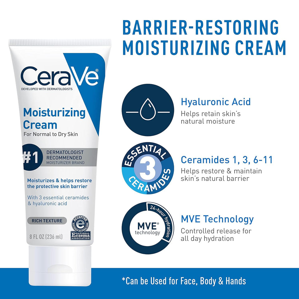 CeraVe Moisturizing Cream and Hydrating Face Wash Trial Combo